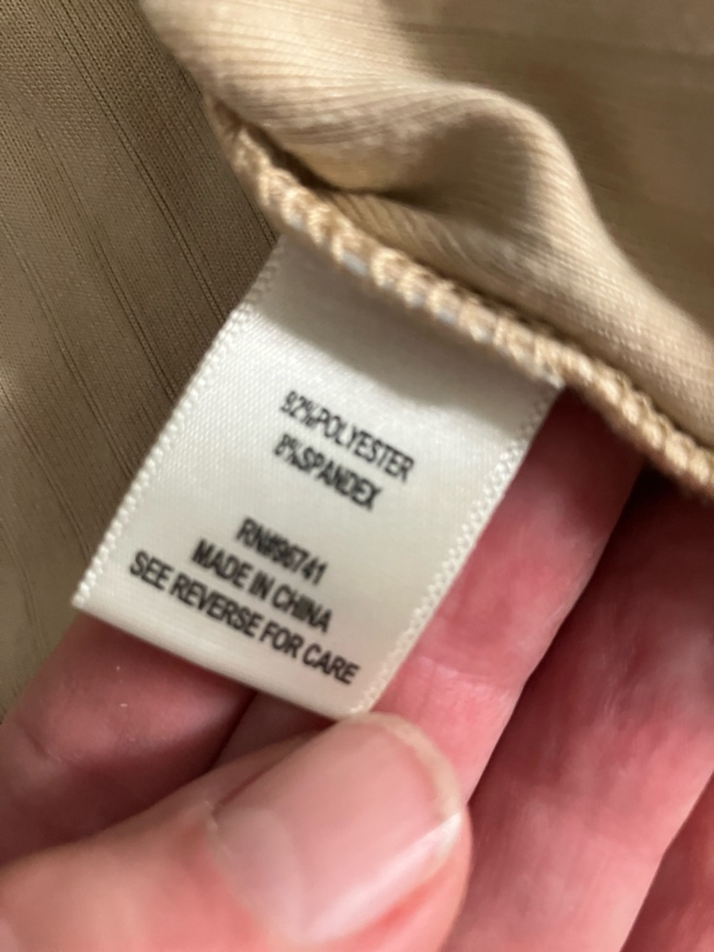 Self Esteem girls’ Ribbed Tie-Front Long Sleeve sweater jacket - tan - Picture 5 of 5